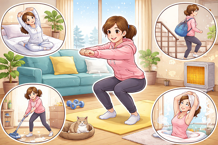 『寒い時期にこそおすすめ！ついで運動』