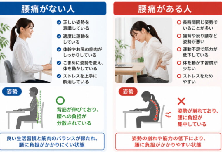 『あの人は腰痛がないのに、私はなんで腰がつらいの？』